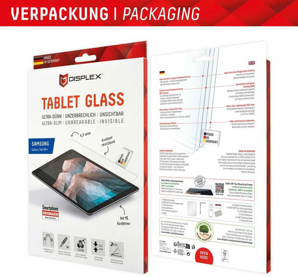 DISPLEX Planšetė Glass Samsung Galaxy Tab A9+