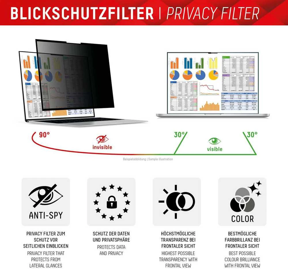 DISPLEX Privacy Safe Uni (be rėmelių) 13,3\", 16:10