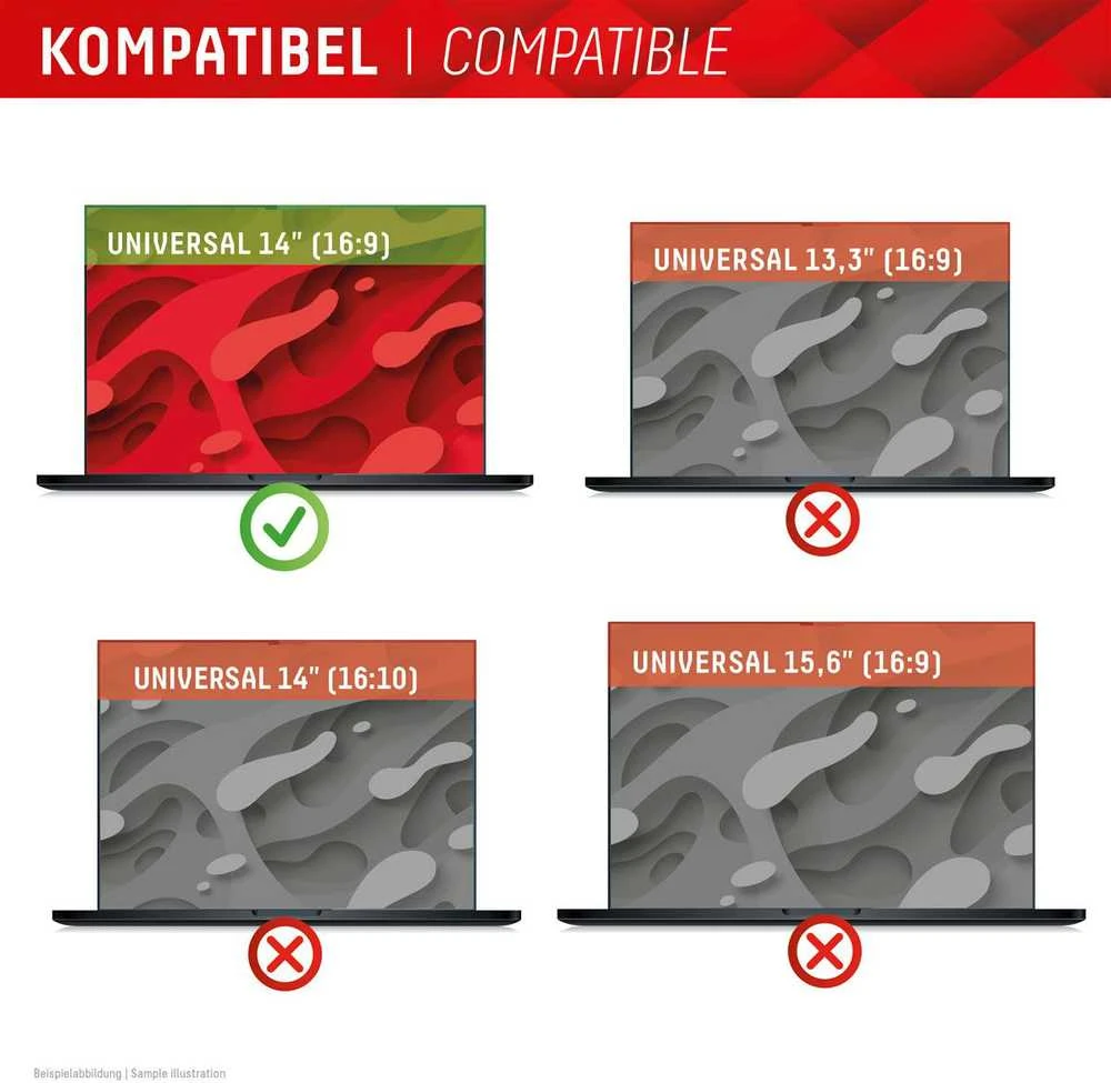 DISPLEX Privacy Safe Uni (be rėmelių) 14\", 16:9