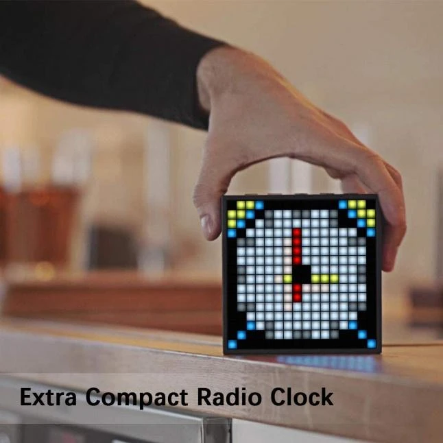 Divoom TimeBox-Evo Pixel Art Smart Bleutooth garsiakalbis, Juodas (Juodas)