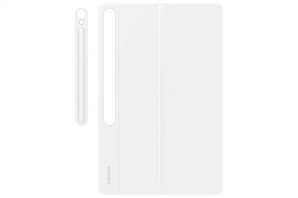 DX625UW knygos dangtelis su klaviatūra – dirbtinio intelekto klavišas, „Samsung Galaxy Tab S10 FE+“, baltas