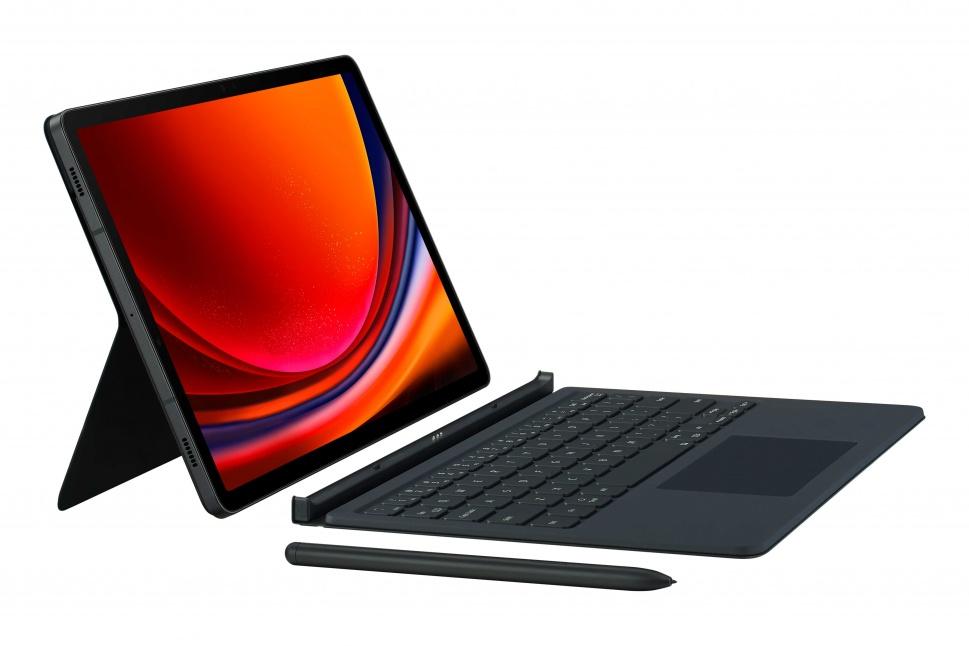 DX715UBE Book Cover Keyboard for Samsung Galaxy Tab S9 / S9FE 