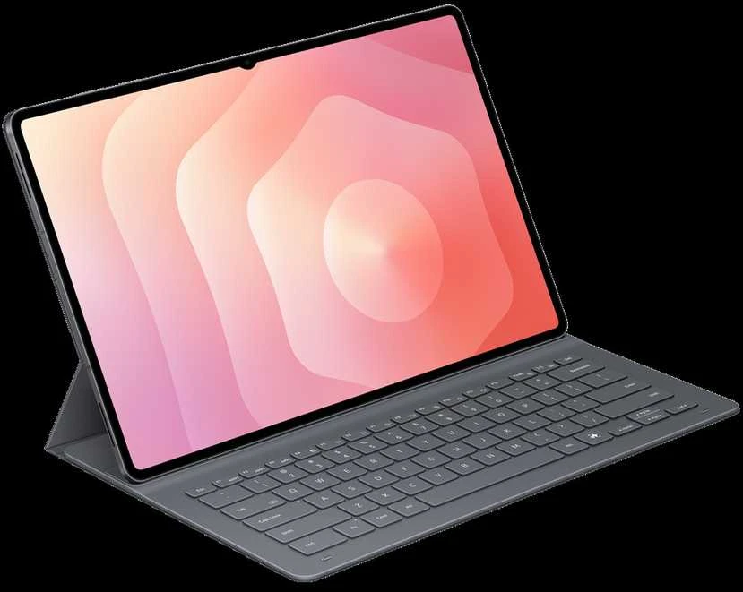 Samsung Galaxy Tab S11 Ultra knyginis dėklas su klaviatūra, plonas, juodas
