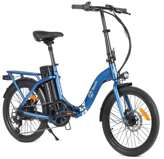 E-BIKE YOUIN AMSTERDAM Mėlynas 20\"