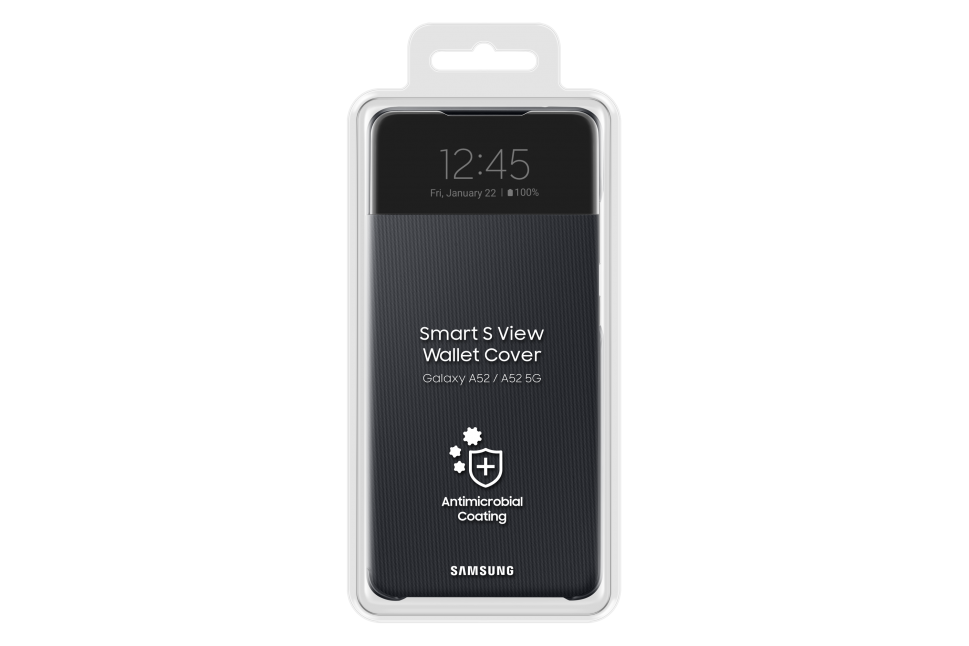 EA525PBEGEE Smart S View Cover for Samsung Galaxy A52, Juodas (Juodas) |  Varle.lt