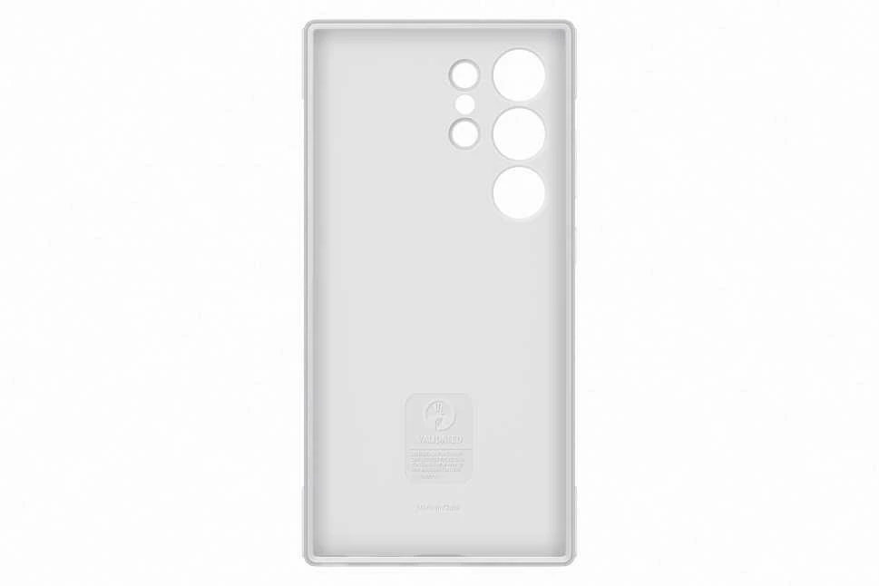 Dėklas „Samsung Galaxy S24 Ultra Shield“ dangtelis šviesiai pilkas