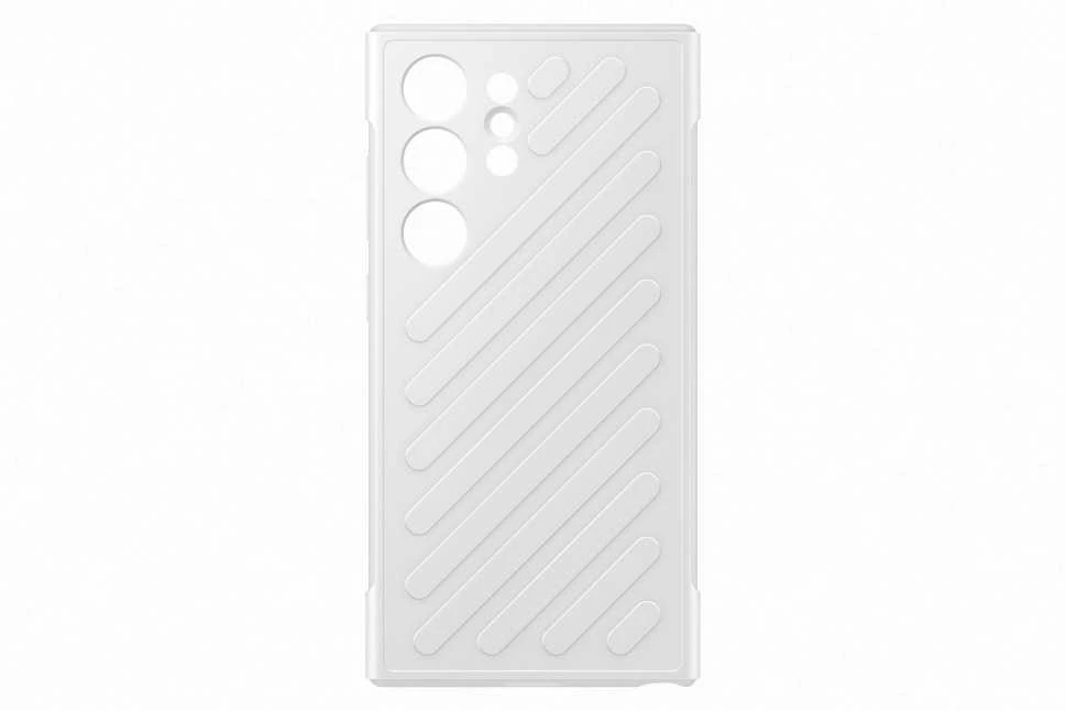 Dėklas „Samsung Galaxy S24 Ultra Shield“ dangtelis šviesiai pilkas