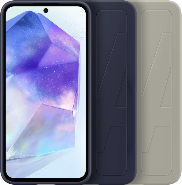Dėklas GA556TBEGWW Standing Grip Case for Samsung Galaxy A55 Mėlyna Juodas (Mėlyna Juodas)