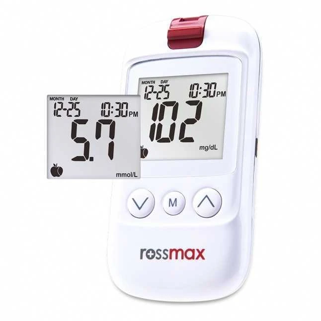 Kraujospūdžio matuoklis Gliukozės kiekio kraujyje matavimo prietaisas Rossmax HS200 BT