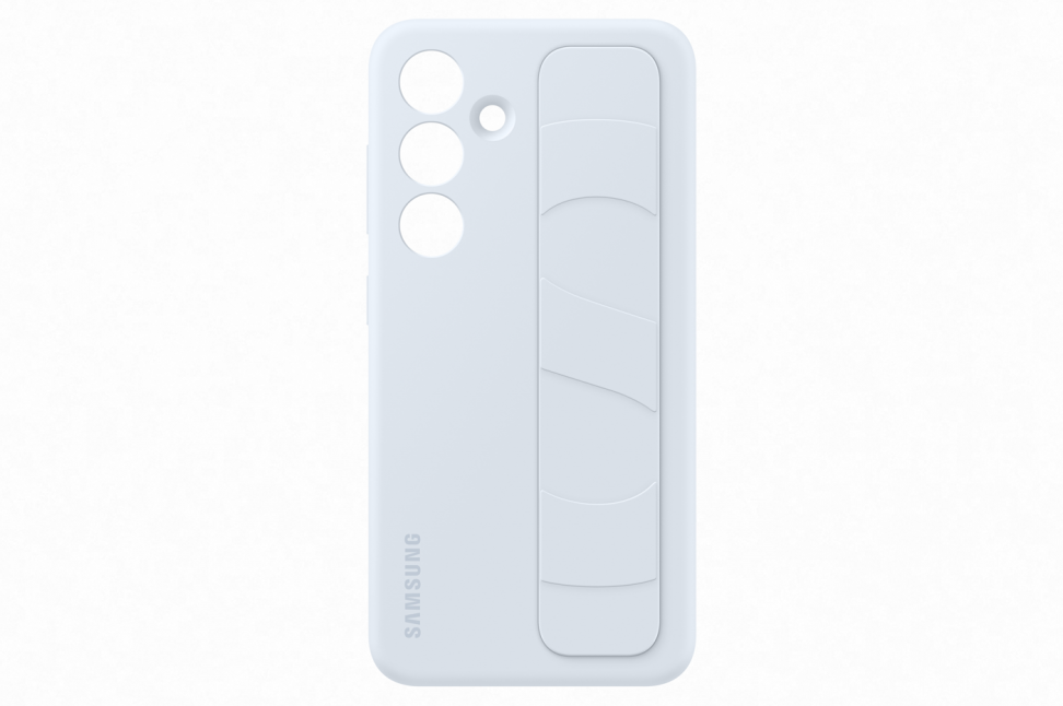 Dėklas Samsung Galaxy S24 Standing Grip Cover Light Mėlyna