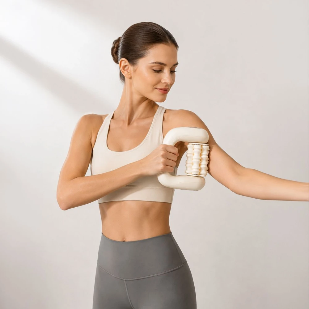 Masažuoklis - Beautifly BodyFitRoll Balance USB-C 3 Režimai 3 Greičiai Juodas