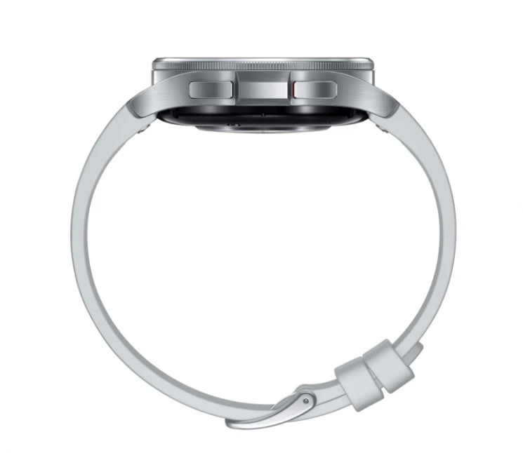 Išmanusis laikrodis Samsung Galaxy Watch 6 Classic, 47 mm, Sidabro spalvos korpusas su pilkos spalvos dirželiu