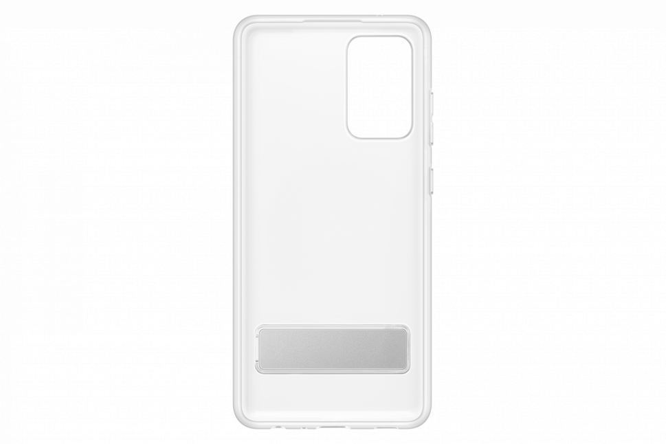 Dėklas JA725CTE „Samsung Galaxy A72“ skaidraus vaizdo stovimas dangtelis, skaidrus (permatomas)