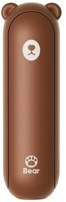Jisulife rankinis ventiliatorius Life8 nešiojamas USB ventiliatorius su Power Bank and Flashlight – rudos spalvos