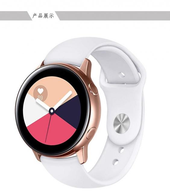 Išmaniojo laikrodžio Samsung Galaxy Watch 4 dirželis, Baltos spalvos, 22mm