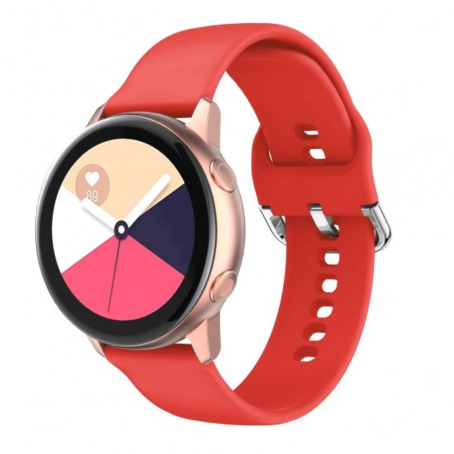 Just Must Išmaniojo laikrodžio Samsung Galaxy Watch 4 dirželis, Raudonos spalvos, 22mm