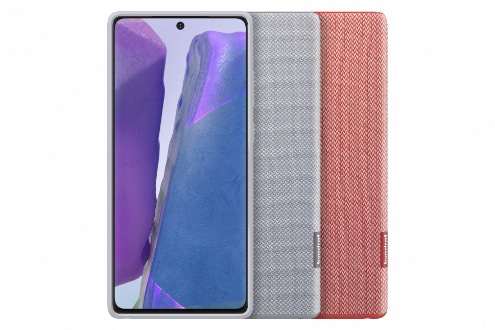 Dėklas Kvadrat dangtelis Samsung Galaxy Note 20/ Note 20 5G, Kvadrat perdirbta medžiaga (Raudona)