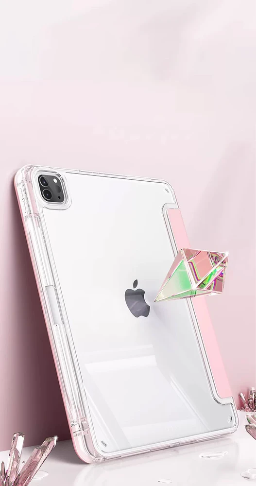 MACHINO TAB Case for iPad Pro2/3/4 11\" 2020/2021/2022 and IPad Air 4/5 10.9\" and iPad Air 11\" (2024) Rožinė