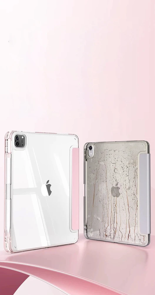 MACHINO TAB Case for iPad Pro2/3/4 11\" 2020/2021/2022 and IPad Air 4/5 10.9\" and iPad Air 11\" (2024) Rožinė