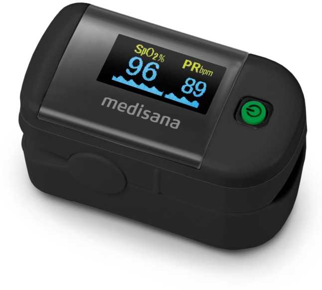 Medisana Pulso matuoklis-oksimetras PM 100, juodos spalvos