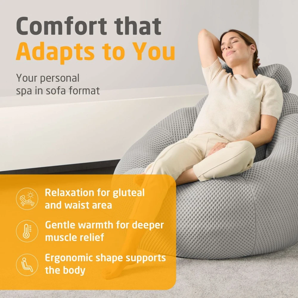 Medisana RS100 Bubble Sofa with Massage Pilkas