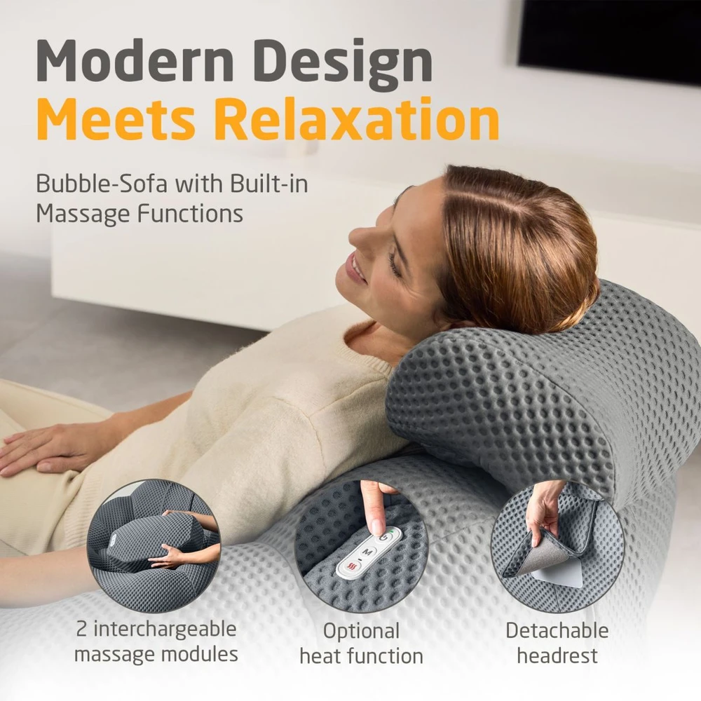 Medisana RS150 Bubble Sofa with Massage Dark pilkas