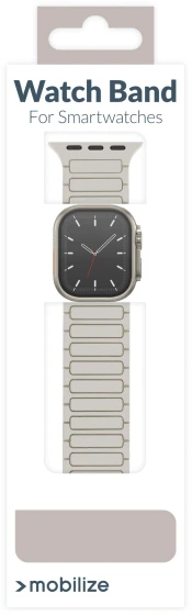 „Mobilize“ silikoninė magnetinė laikrodžio apyrankė, skirta „Apple“ 38/40/41 mm dėklui – „Starlight“