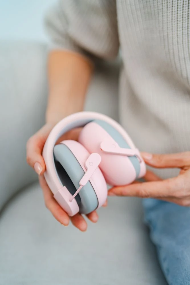 Momini kids noise-reducing earmuffs Milo Rožinė