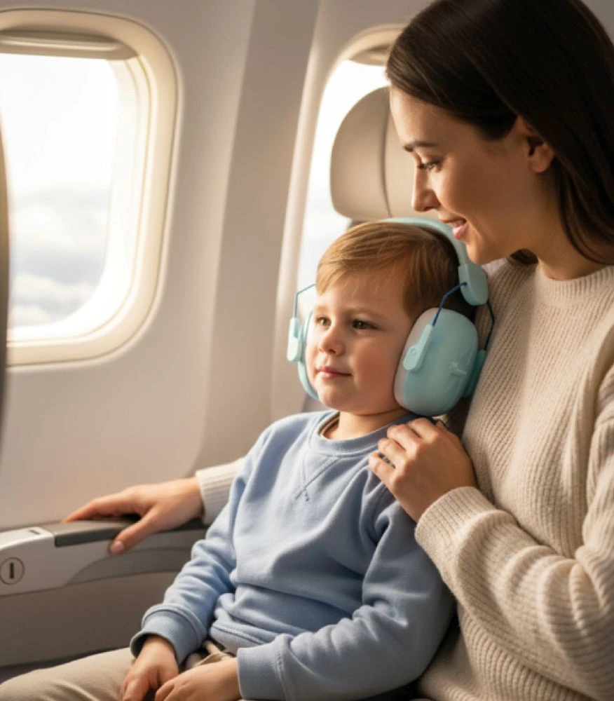 Momini kids noise-reducing earmuffs Milo Mėlyna