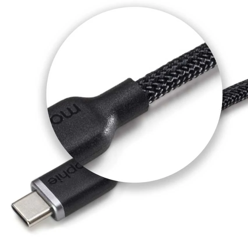 mophie Chargestream USB-C į USB-C laidas 2m Juodas