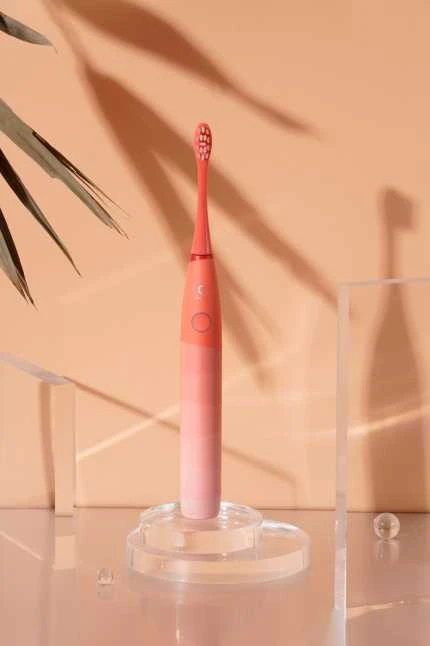Oclean "Flow Find Duo Sonic" šepetėlių rinkinys raudona - mėlyna 2 vnt.