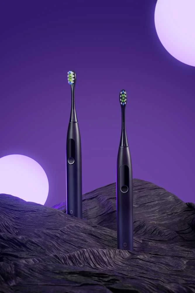 Elektrinis dantų šepetėlis Oclean X Pro, violetinis (Aurora Purple)