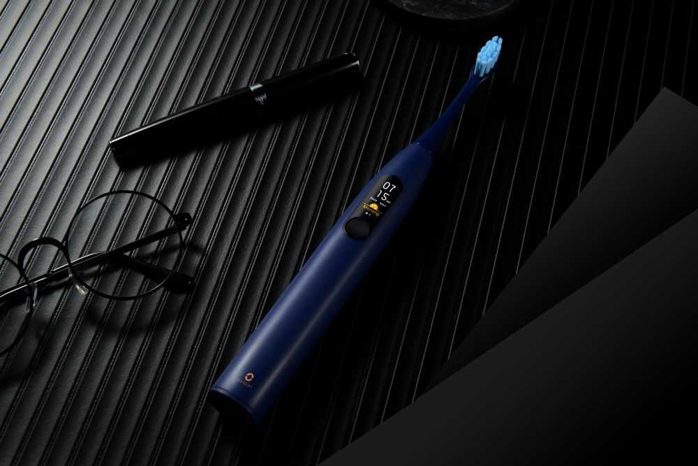 Elektrinis dantų šepetėlis Oclean X Pro, mėlynas (Navy Blue)