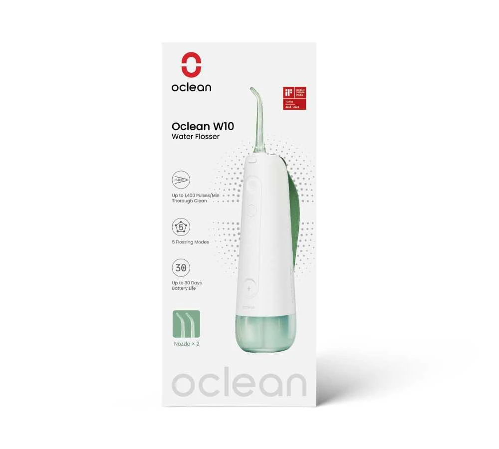 Oclean W10 Oral Irrigator burnos irigatorius, žalias