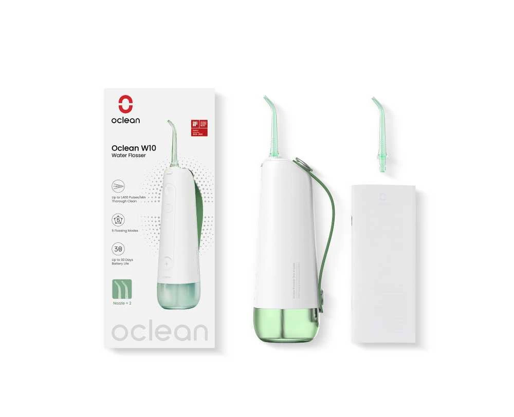 Oclean W10 Oral Irrigator burnos irigatorius, žalias