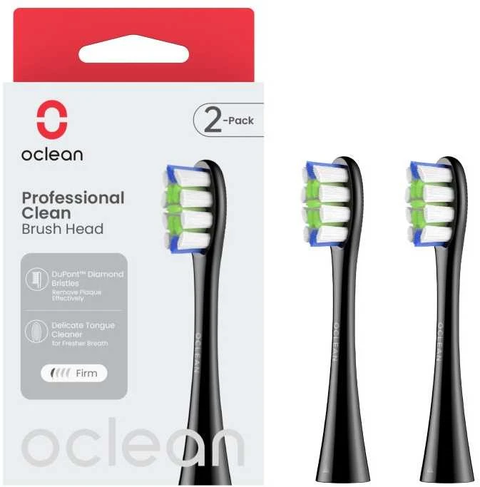 Dantų šepetėlis Oclean Professional Clean brush head P1C5 B02 2pcs Juodas