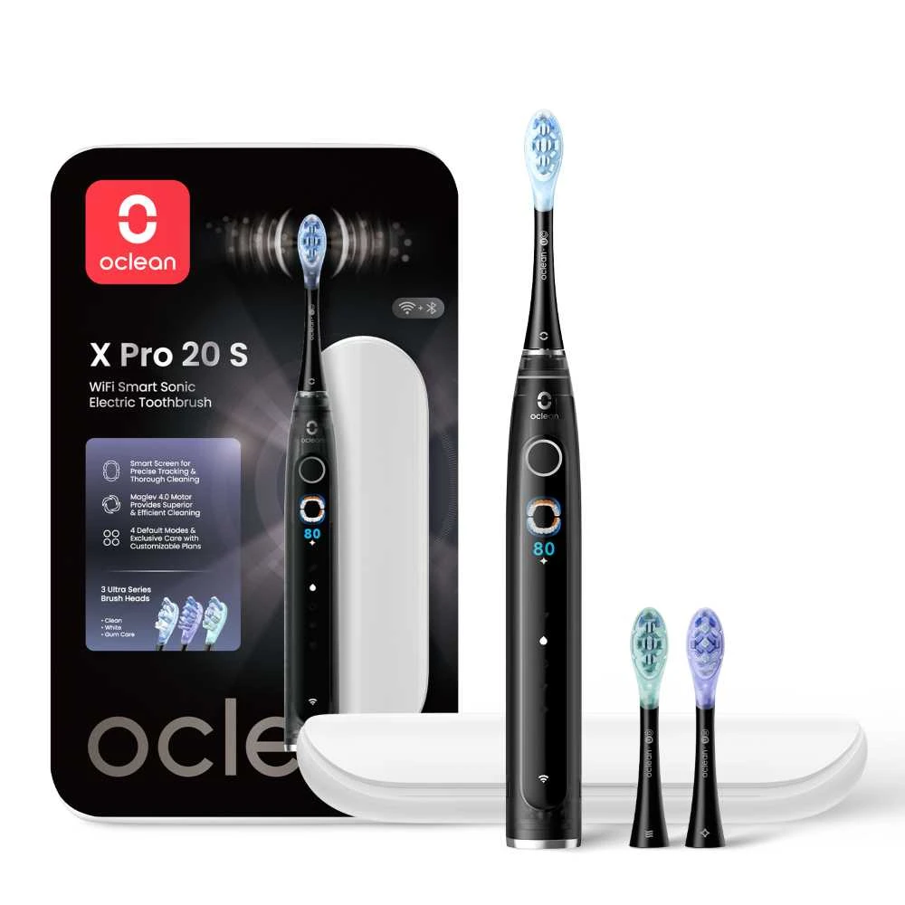 Oclean X Pro 20 S Elektrinis dantų šepetėlis Juodas