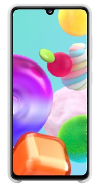 PA415TWE Silikoninis dėklas skirtas Samsung Galaxy A41 (Baltas)