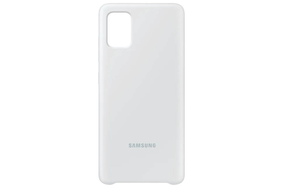 PA515TWE Silikoninis dėklas skirtas Samsung Galaxy A51 (Baltas)