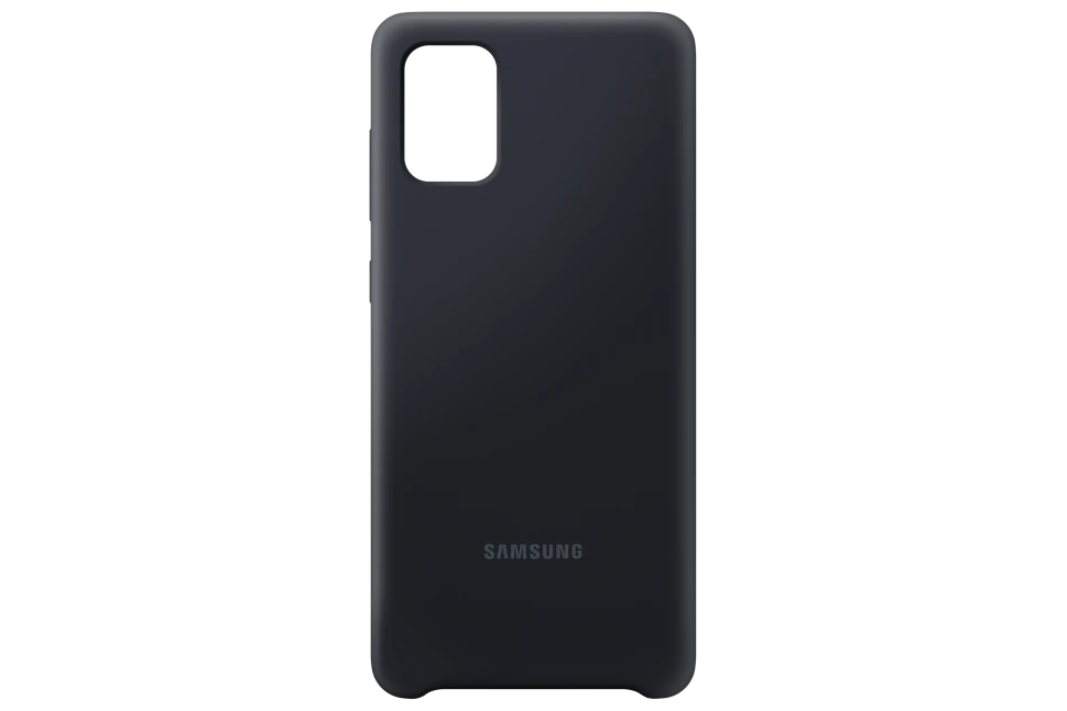 Dėklas Samsung Galaxy A71 Silikoninė Nugarėlė Juoda