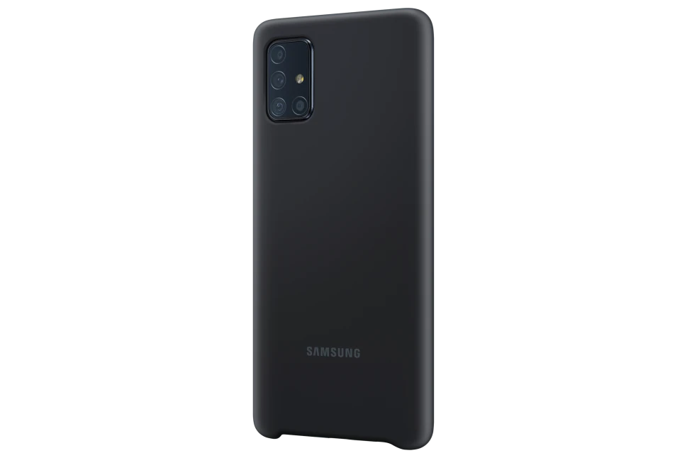 Dėklas Samsung Galaxy A71 Silikoninė Nugarėlė Juoda