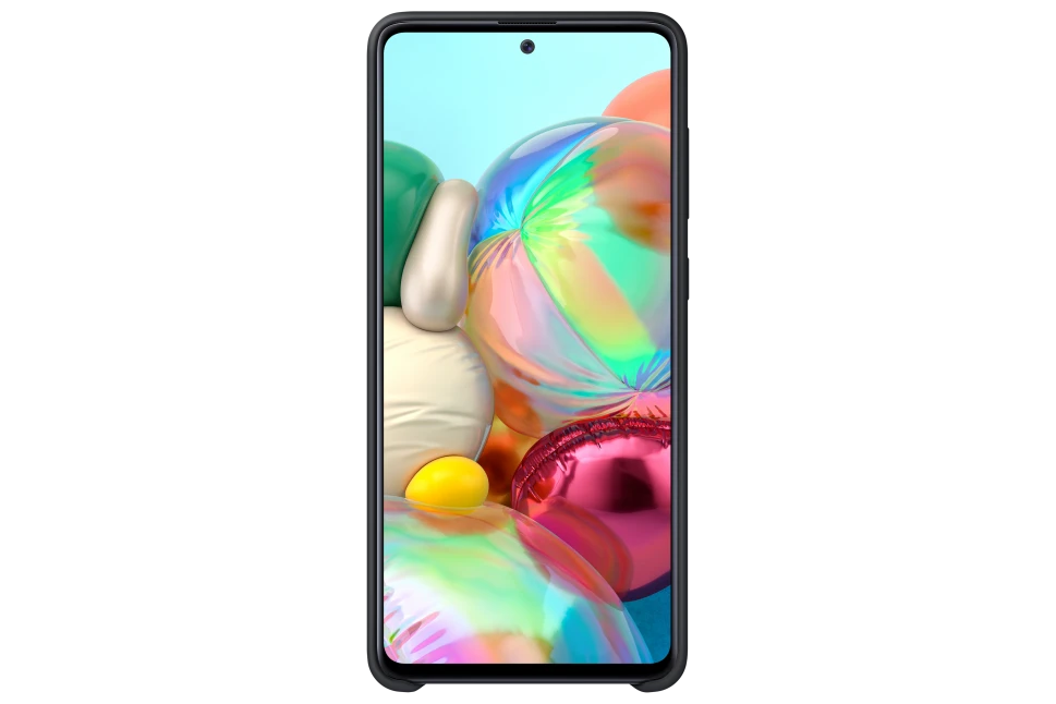 Dėklas Samsung Galaxy A71 Silikoninė Nugarėlė Juoda