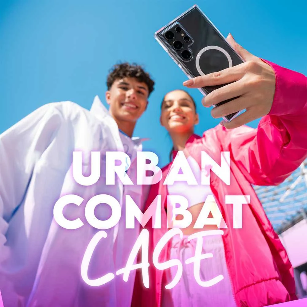 Panzer Glass CARE by PanzerGlass Flagship Case Urban Combat w. Skaidrus rėmelis Samsung Galaxy S25 Ultra, skaidrus