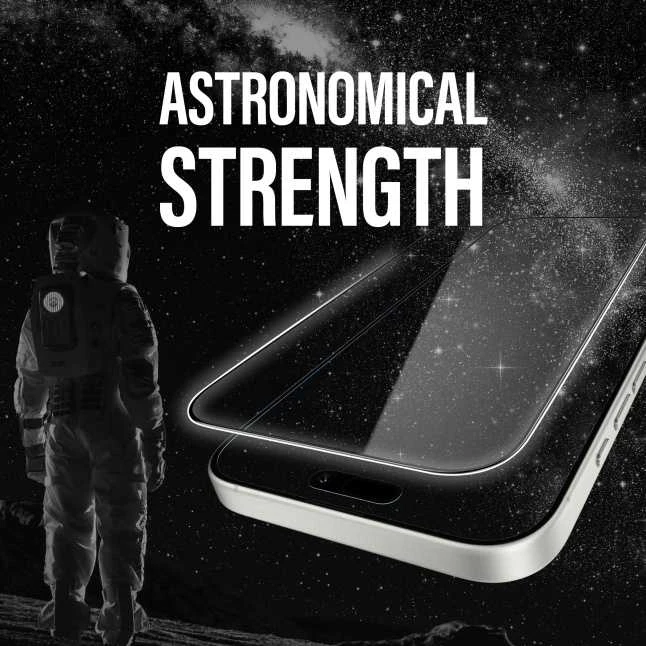 Panzer Glass PanzerGlass keraminė ekrano apsauga Apple iPhone 16 Pro Max, itin platus prigludimas (skaidri)