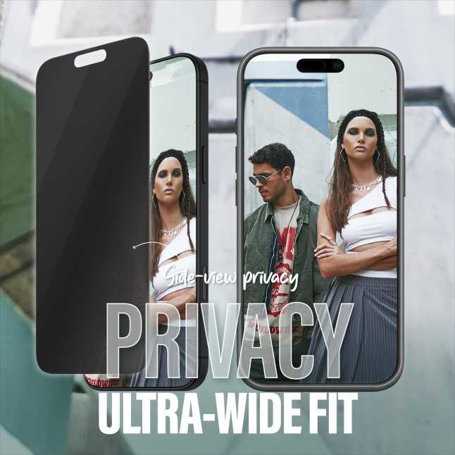 Panzer Glass PanzerGlass SAFE Privatumo ekrano apsauga Apple iPhone 16 Pro Max, ypač platus (skaidrus)