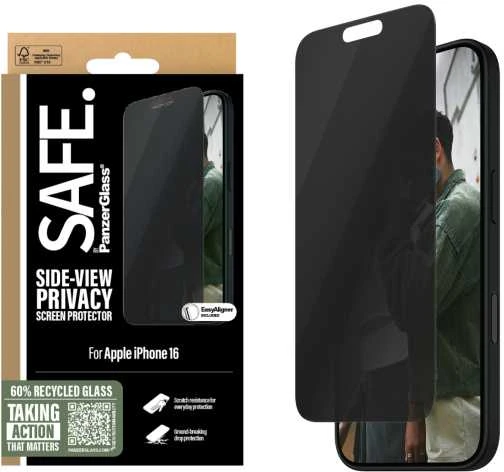 Panzer Glass PanzerGlass SAFE Privatumo ekrano apsauga Apple iPhone 16, ypač platus (skaidrus)