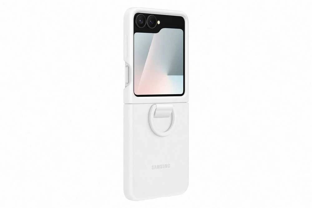 PF741TWEGWW Silikoninis dėklas Samsung Galaxy Flip7 FE, Baltas