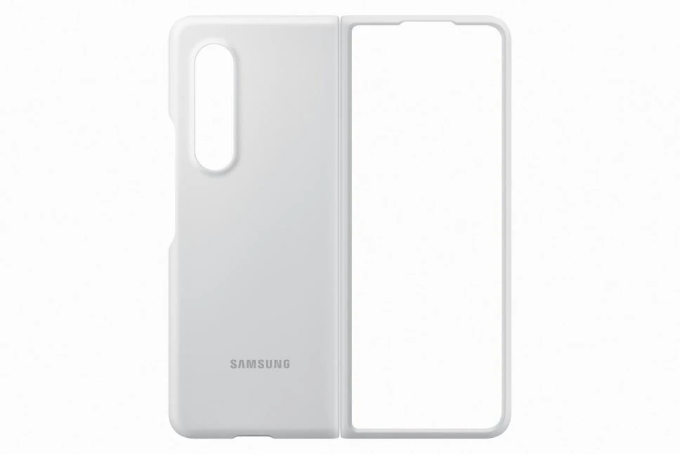 PF926TWE Silikoninis dėklas skirtas Samsung Galaxy Fold 3 (Baltas)