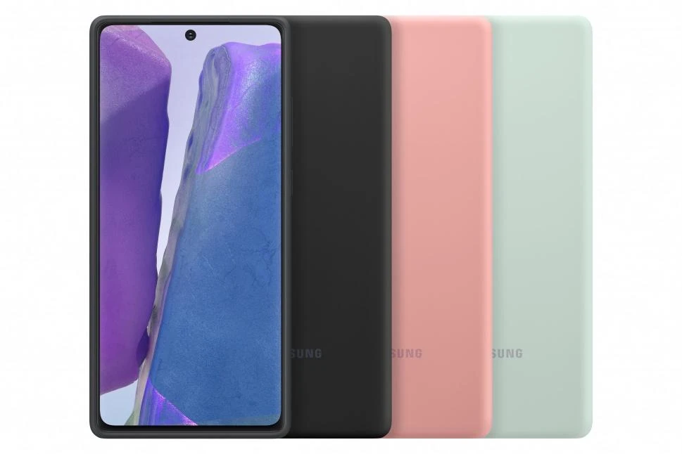 Dėklas PN980TBE silikoninis dangtelis, skirtas Samsung Galaxy Note 20/ Note 20 5G (Juodas)