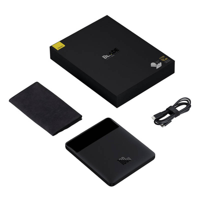 Powerbank Baseus Blade 20000mAh 100W (juoda)